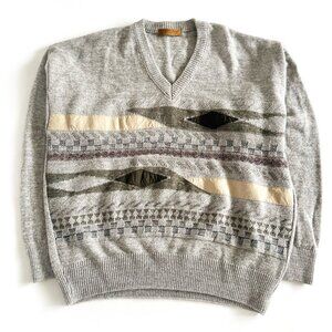 🧡 Vintage Portocruz, Grandpa Sweater / Dadcore / 1980's -1990's